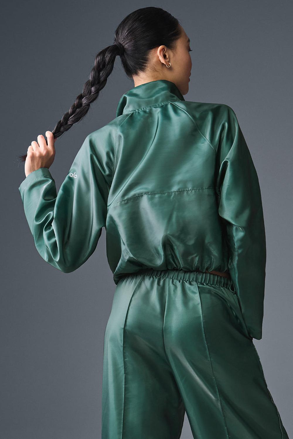 Pullover Alo Yoga Cropped Afterglow Mujer Winter Ivy | España  XFVM-48093