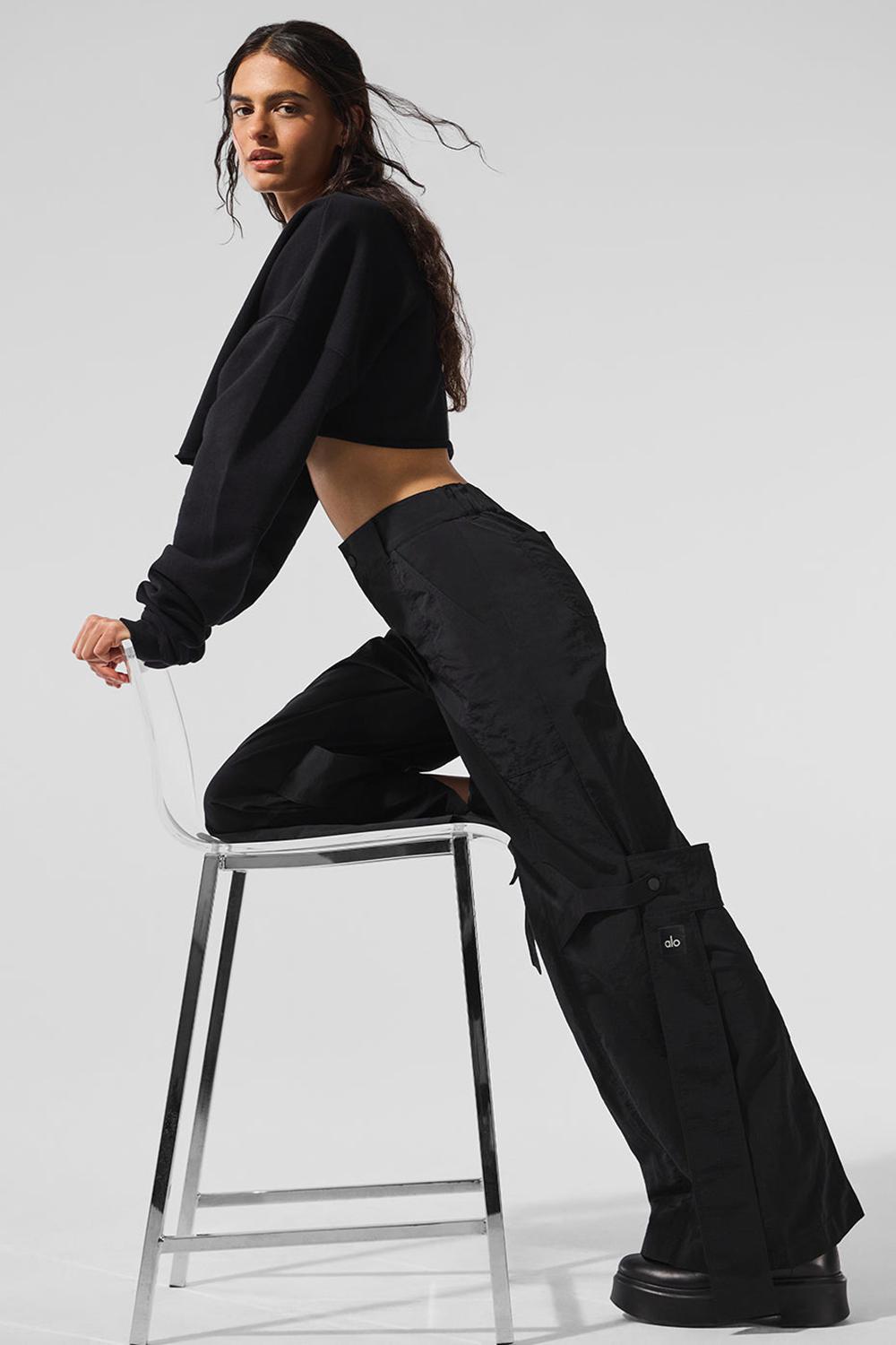 Pullover Alo Yoga Extreme Cropped Mujer Negras | España  HIAY-82695