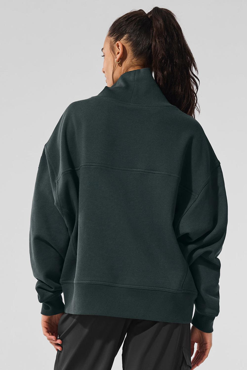 Pullover Alo Yoga Hazy Mock Neck Mujer Verde | España  VGAM-57249