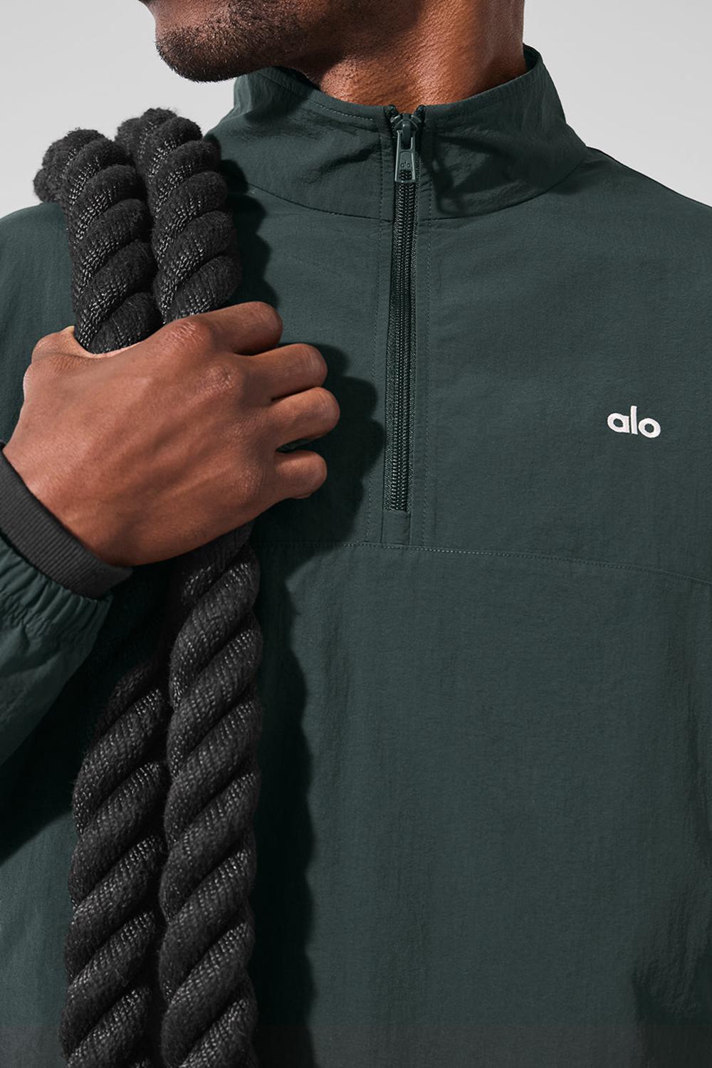 Pullover Alo Yoga Light Weight Takeaway Track Hombre Verde | España  MNTO-16234