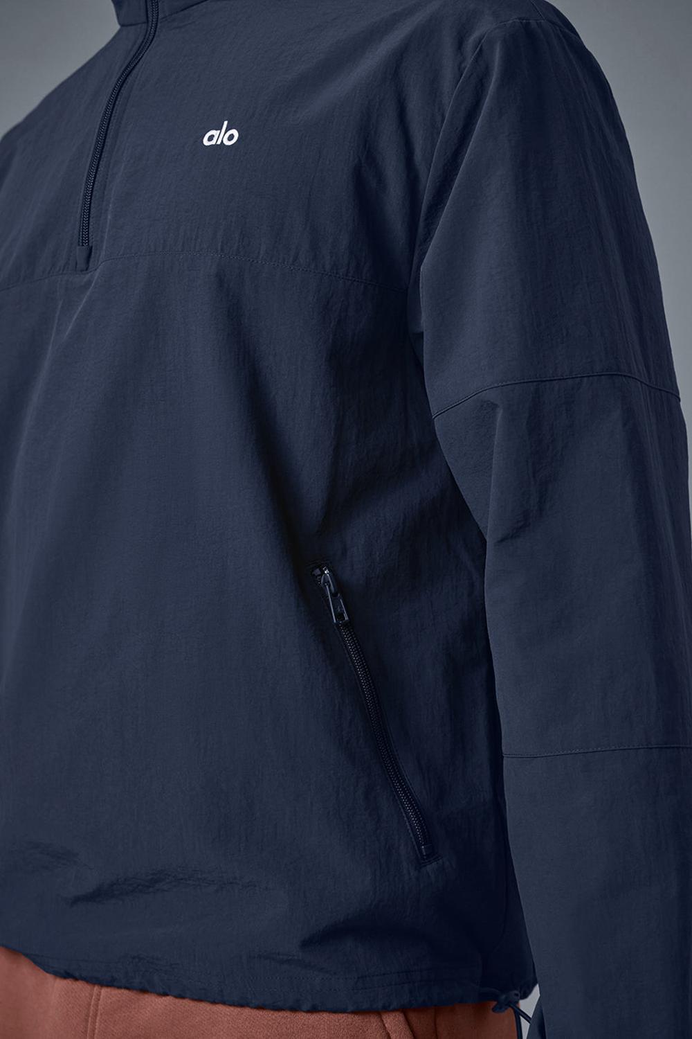 Pullover Alo Yoga Light Weight Takeaway Track Hombre Azul Marino | España  RTDY-91684