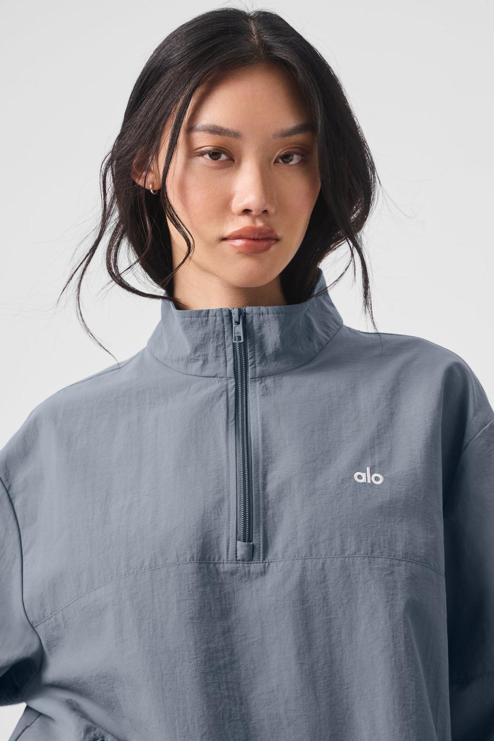 Pullover Alo Yoga Lightweight Takeaway Track Mujer Gris | España  PCWZ-02586