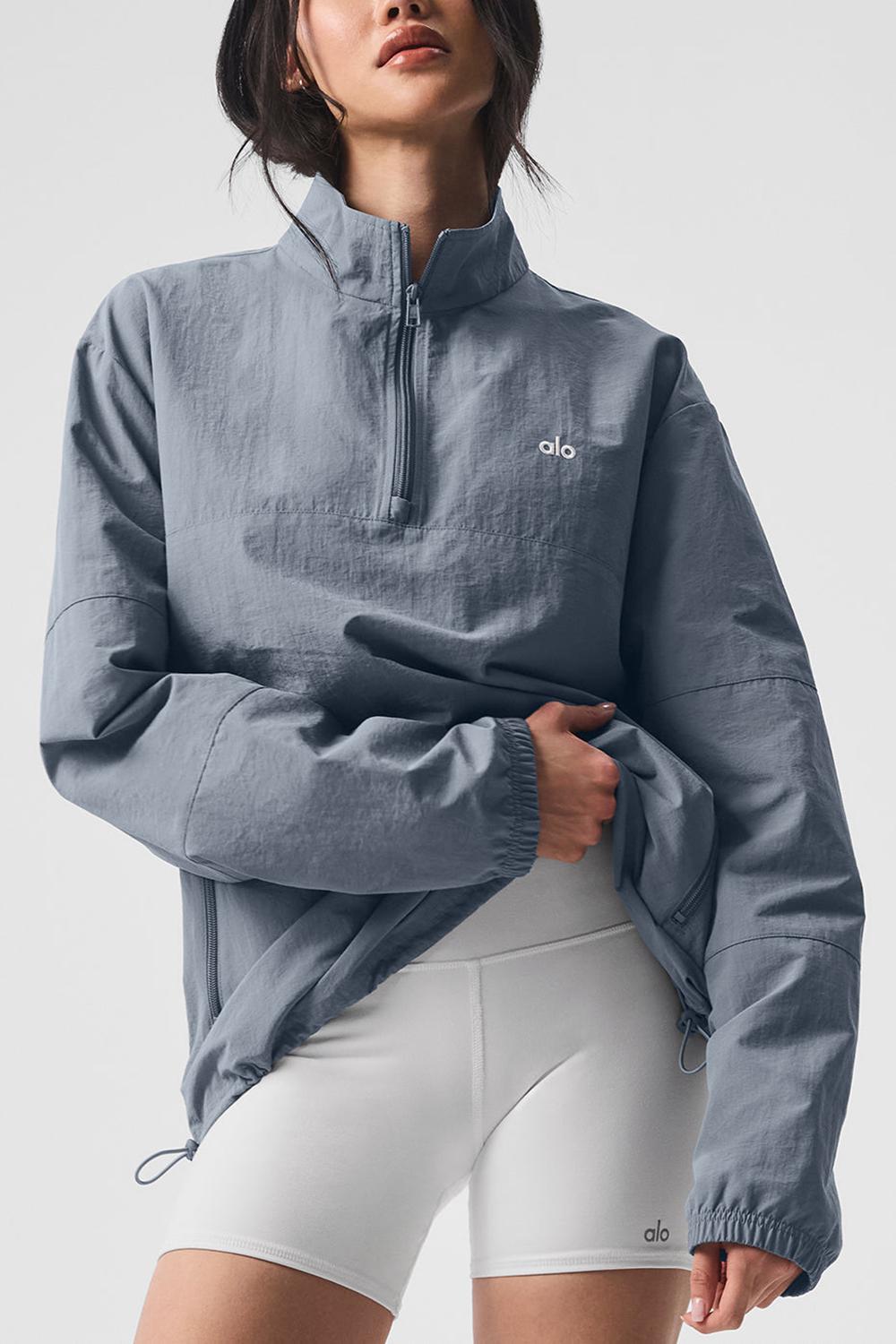 Pullover Alo Yoga Lightweight Takeaway Track Mujer Gris | España  PCWZ-02586
