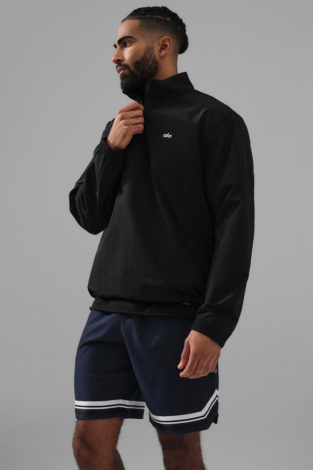 Pullover Alo Yoga Lightweight Takeaway Track Hombre Negras | España  GUQR-26807