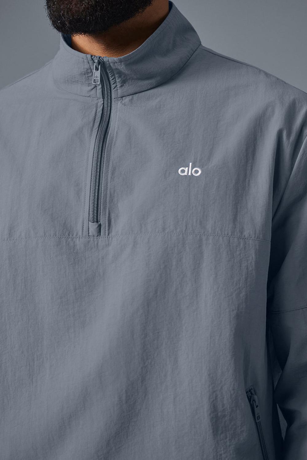 Pullover Alo Yoga Lightweight Takeaway Track Hombre Gris | España  CPZM-29831