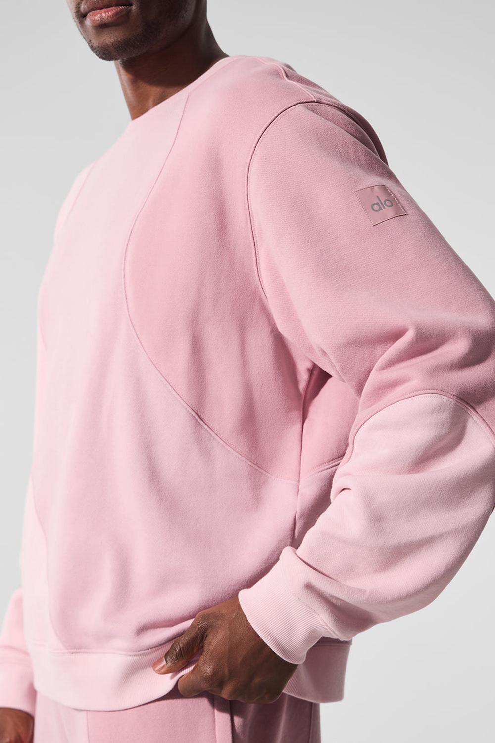 Pullover Alo Yoga Make Waves Crew Neck Hombre Rosas | España  DKYU-94061