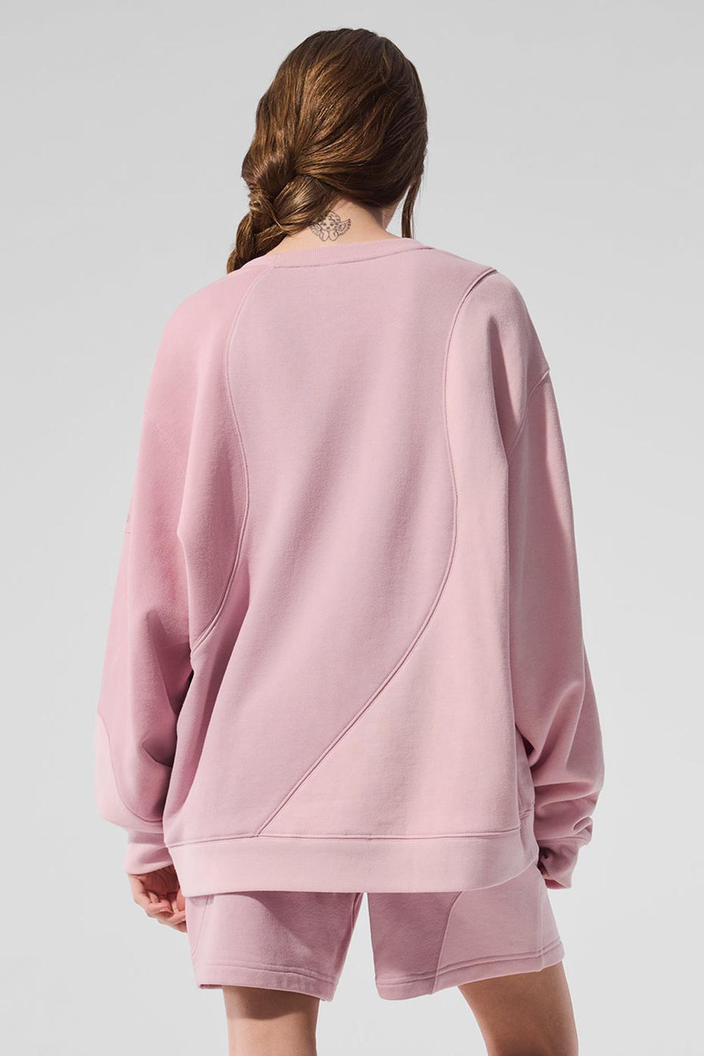 Pullover Alo Yoga Make Waves Crew Neck Mujer Rosas | España  CUSG-96382
