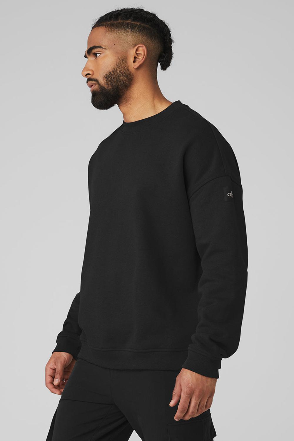 Pullover Alo Yoga Renown Heavy Weight Crew Neck Hombre Negras | España  ZVUN-49731