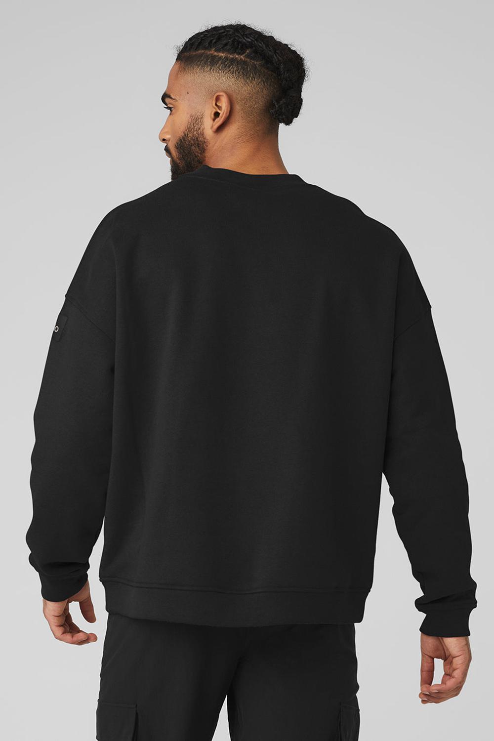 Pullover Alo Yoga Renown Heavy Weight Crew Neck Hombre Negras | España  ZVUN-49731