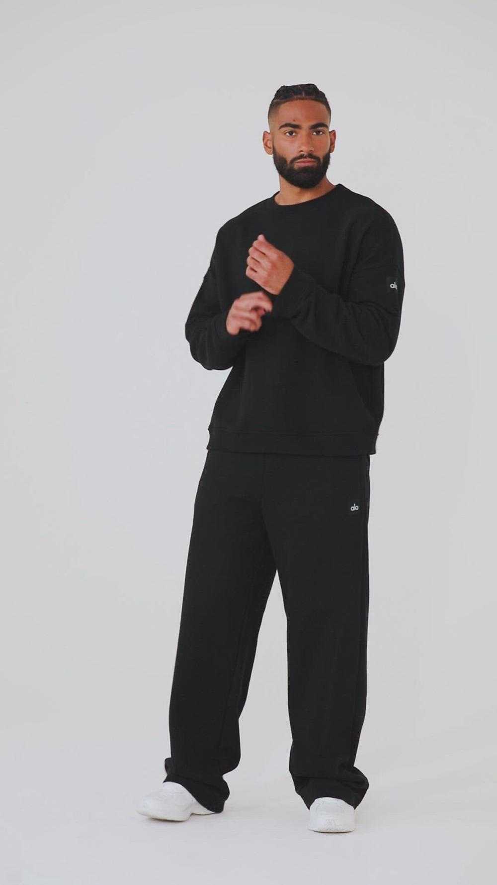 Pullover Alo Yoga Renown Heavy Weight Crew Neck Hombre Negras | España  ZVUN-49731