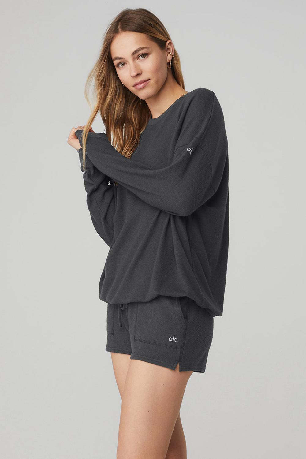 Pullover Alo Yoga Soho Mujer Anthracite | España  YKGI-02513