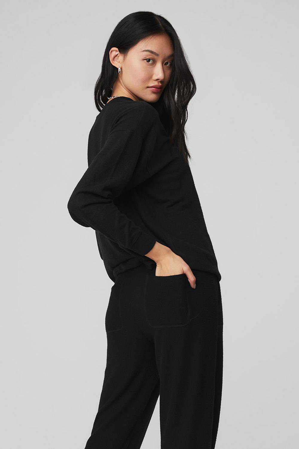 Pullover Alo Yoga Soho Mujer Negras | España  ZYDP-43160