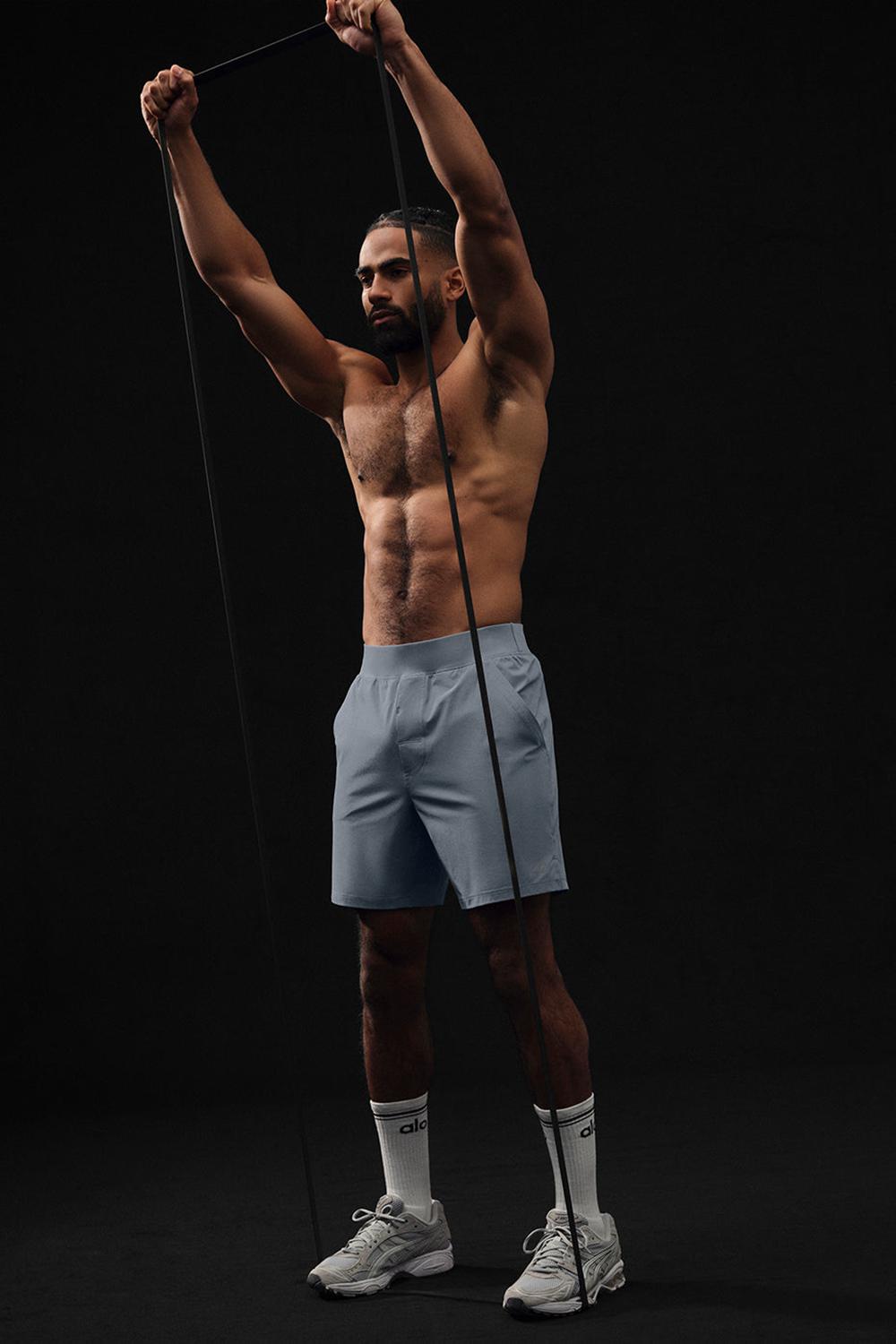 Short Alo Yoga 7'' Repetition Hombre Gris | España  XGRI-98253