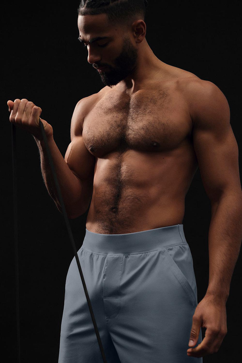 Short Alo Yoga 7'' Repetition Hombre Gris | España  XGRI-98253
