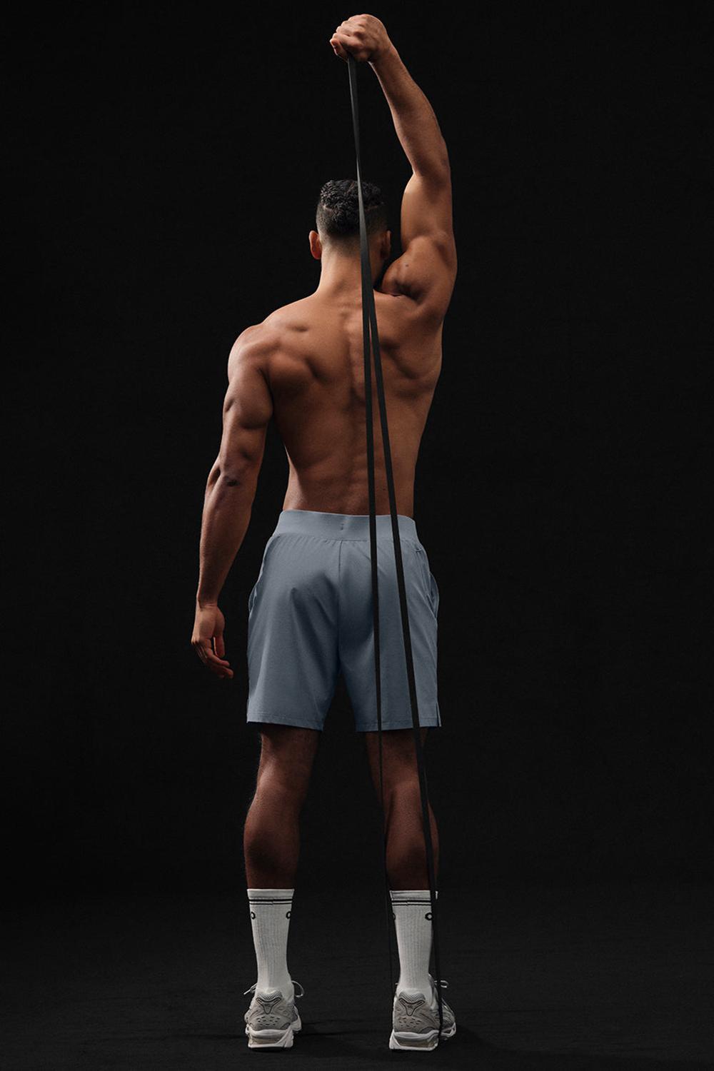 Short Alo Yoga 7'' Repetition Hombre Gris | España  XGRI-98253