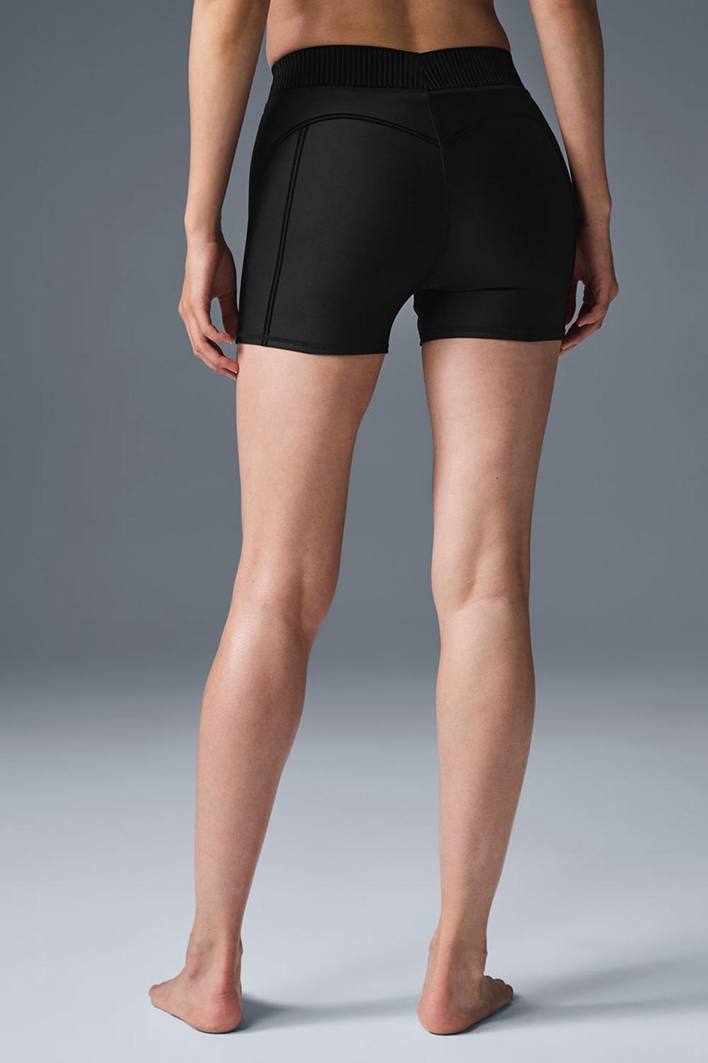 Short Alo Yoga Airlift High-Waist Line Up Mujer Negras | España  FHAW-71342