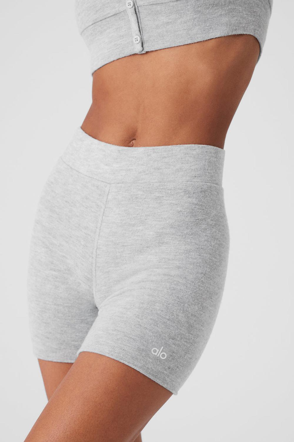 Short Alo Yoga Alolux High-Waist Me Time Mujer Gris | España  UITS-94726