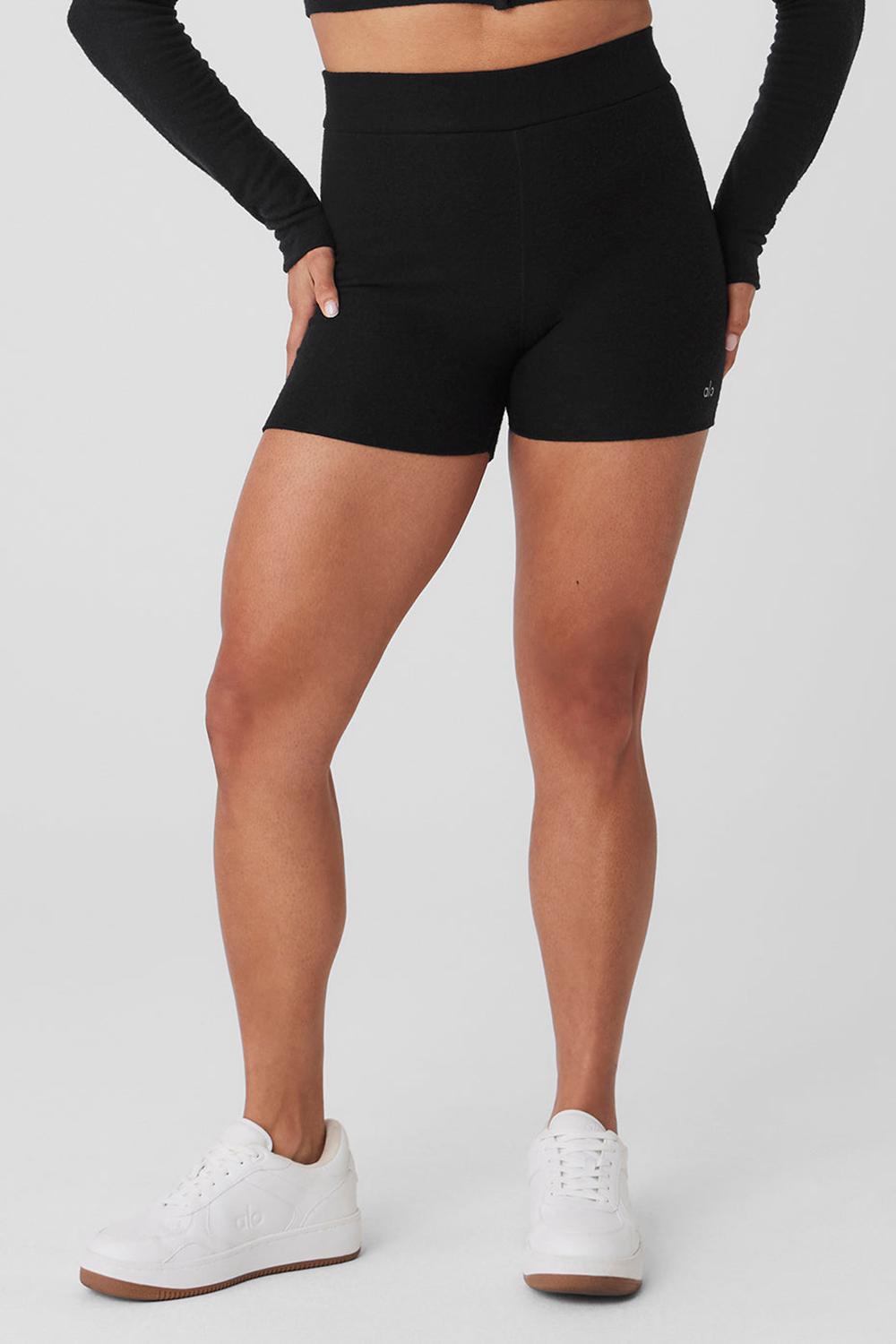 Short Alo Yoga Alolux High-Waist Me Time Mujer Negras | España  MRFJ-23769
