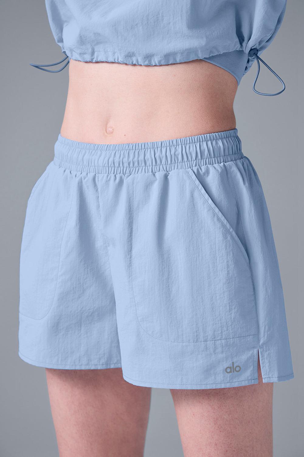 Short Alo Yoga Alumni Mujer Azules | España  OYSW-58471