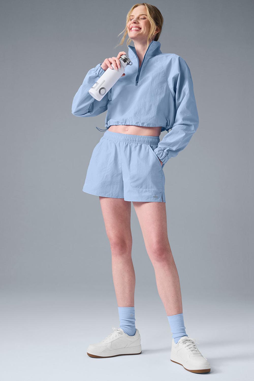 Short Alo Yoga Alumni Mujer Azules | España  OYSW-58471
