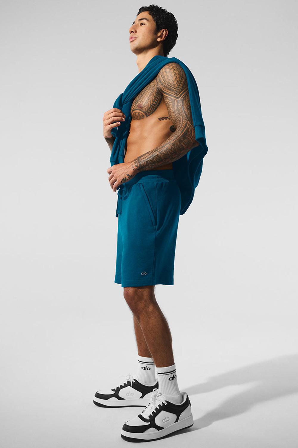 Short Alo Yoga Chill Hombre Azules | España  DNUE-46705