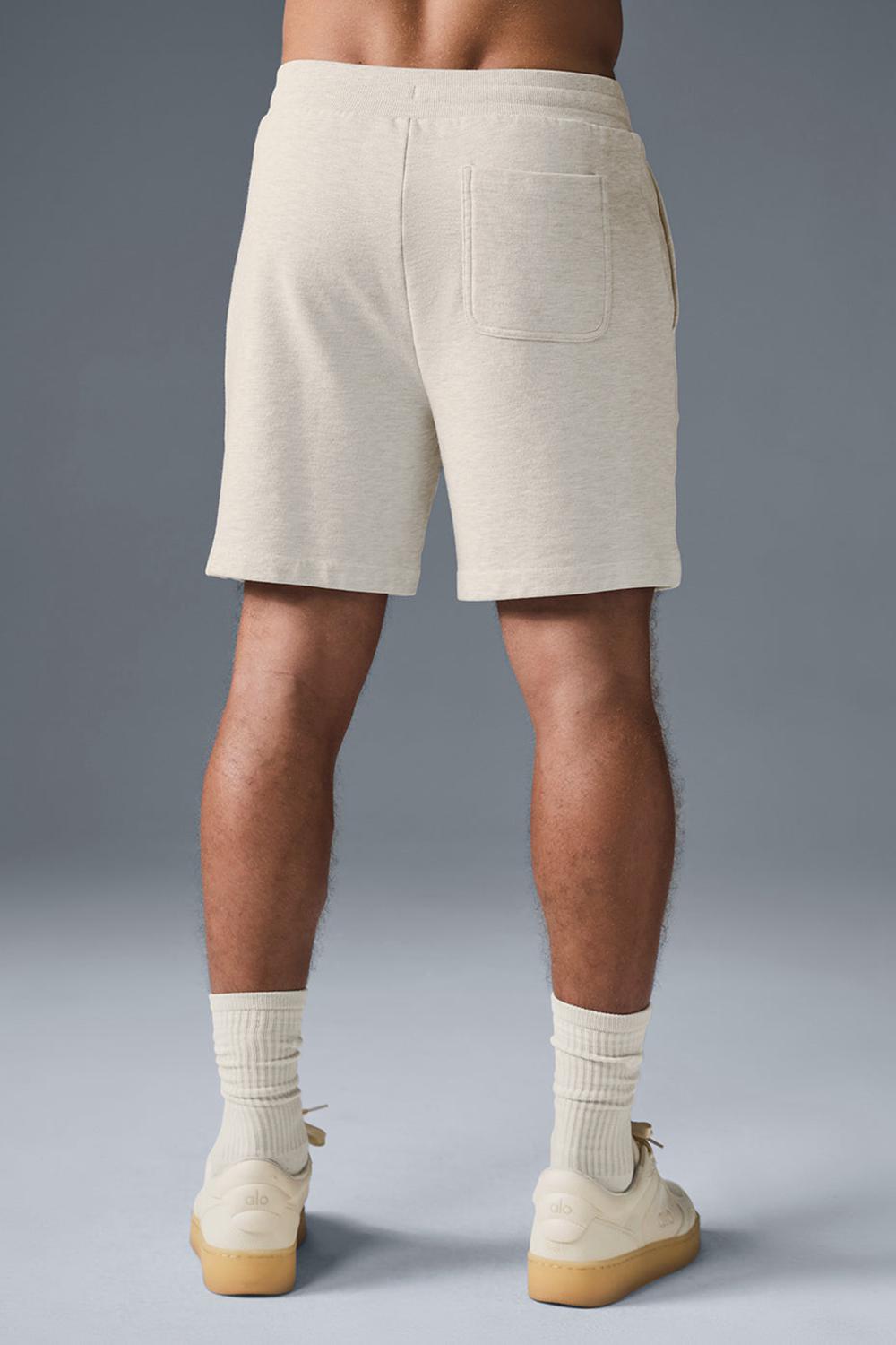 Short Alo Yoga Chill Hombre Oatmeal Heather | España  HNXS-48136