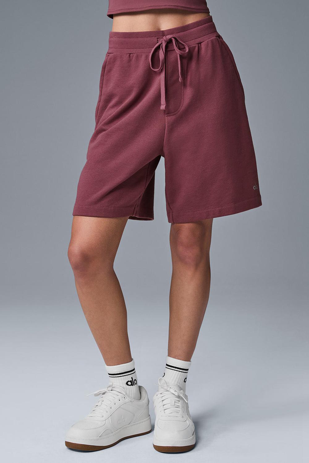 Short Alo Yoga Chill Mujer Burdeos | España  OMEC-49376