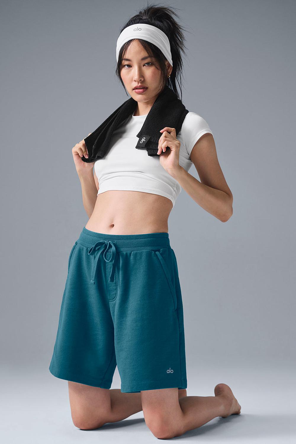 Short Alo Yoga Chill Mujer Oceanic Teal | España  FIYG-19586
