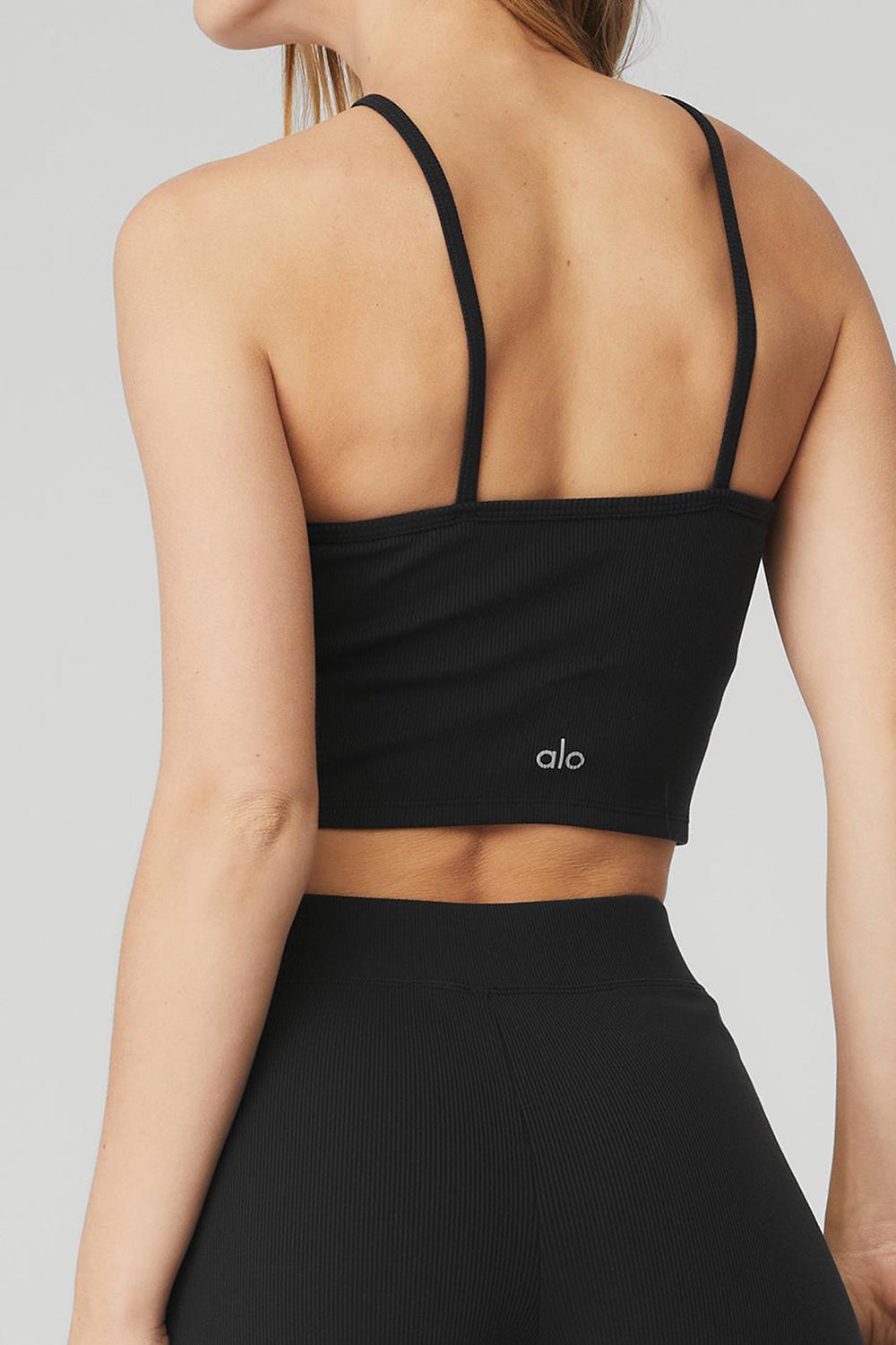Short Alo Yoga Goddess Ribbed High-Waist Hot Mujer Negras | España  JTBX-39486