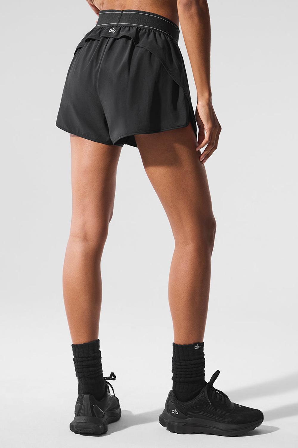 Short Alo Yoga Match Point Mujer Negras | España  YBUJ-89751