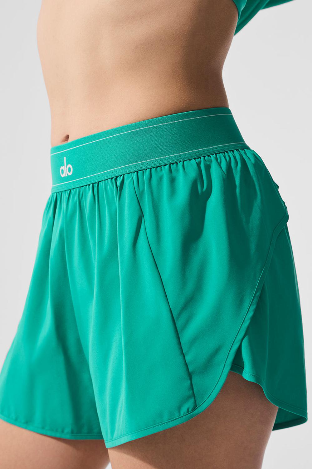 Short Alo Yoga Match Point Mujer Verde | España  YDWN-87436
