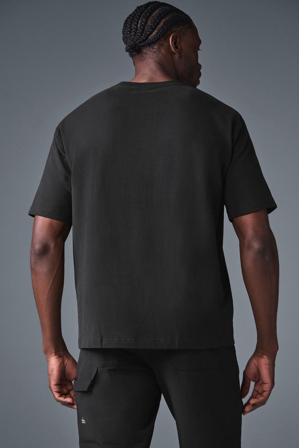 Short Sleeve Alo Yoga Double Take Hombre Negras | España  KJMI-43167