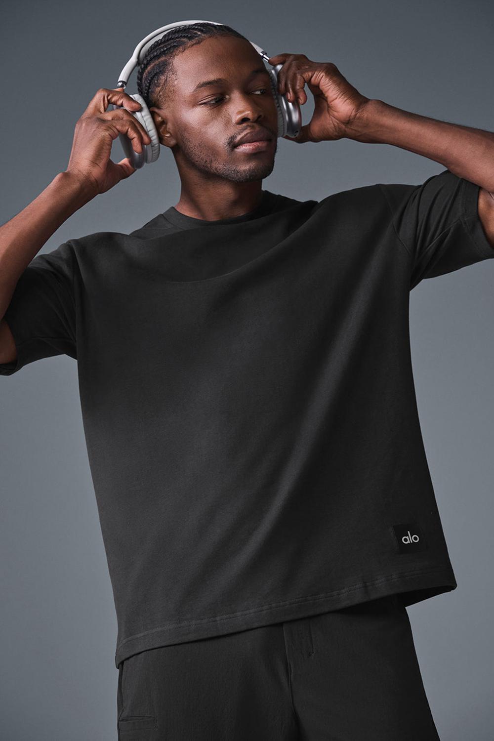 Short Sleeve Alo Yoga Double Take Hombre Negras | España  KJMI-43167