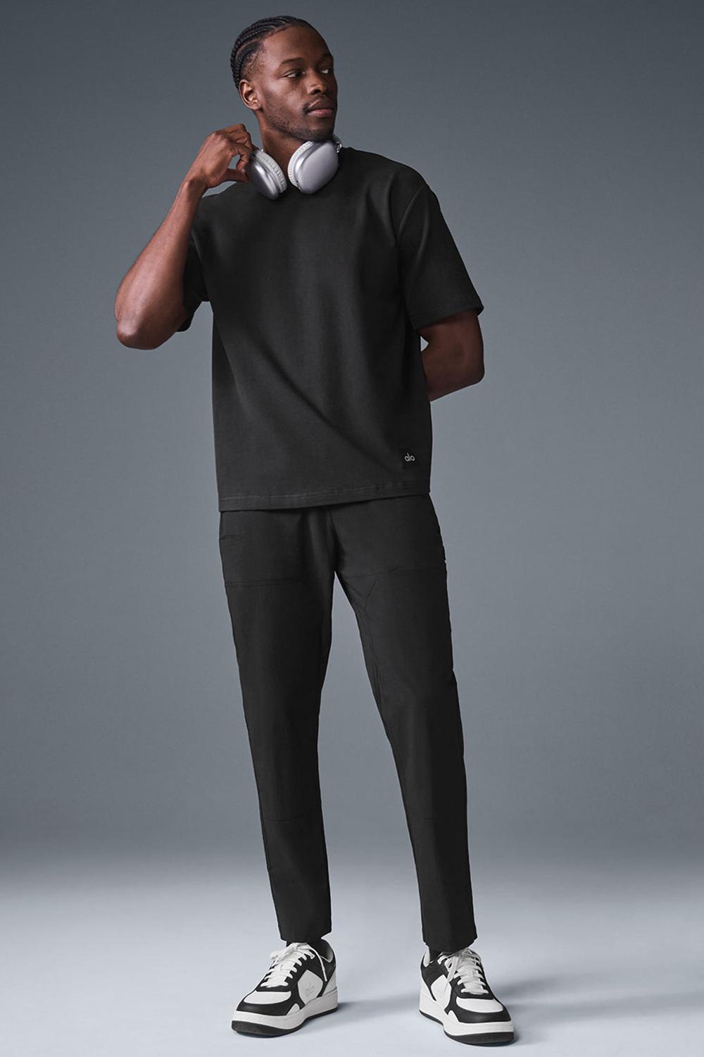Short Sleeve Alo Yoga Double Take Hombre Negras | España  KJMI-43167