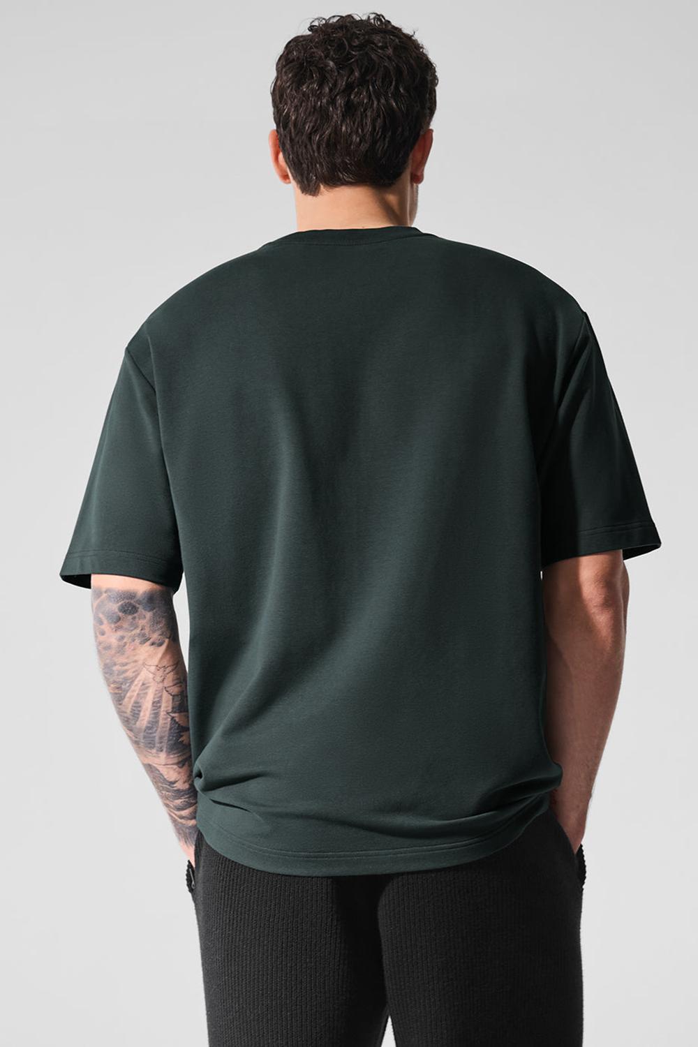 Short Sleeve Alo Yoga Double Take Hombre Verde | España  TWUJ-59246