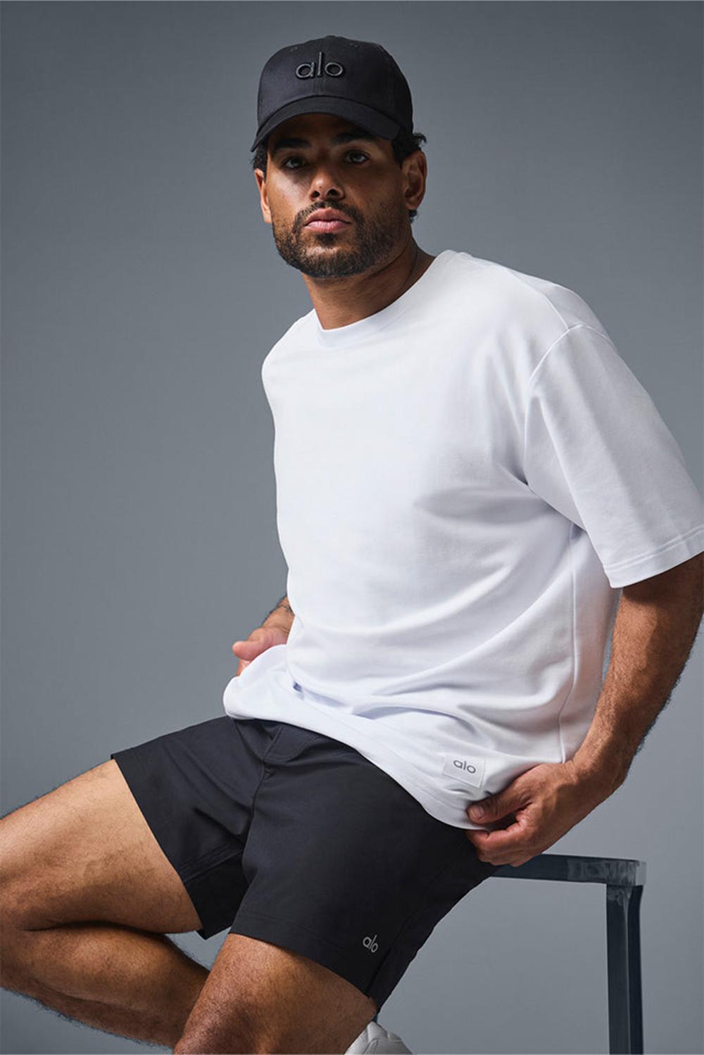 Short Sleeve Alo Yoga Double Take Hombre Blancas | España  ITMK-31582