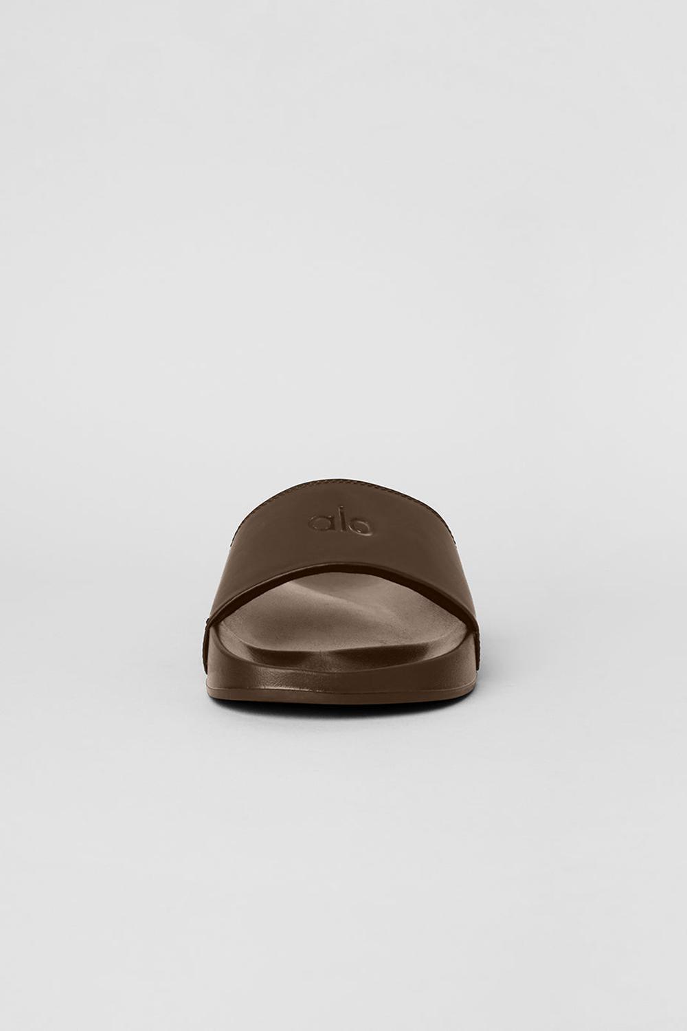 Slide Alo Yoga Unisex It Slide Mujer Espresso | España  IWXP-57193