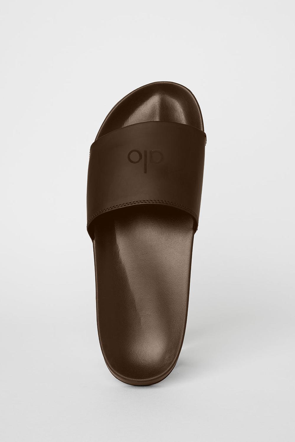 Slide Alo Yoga Unisex It Slide Mujer Espresso | España  IWXP-57193