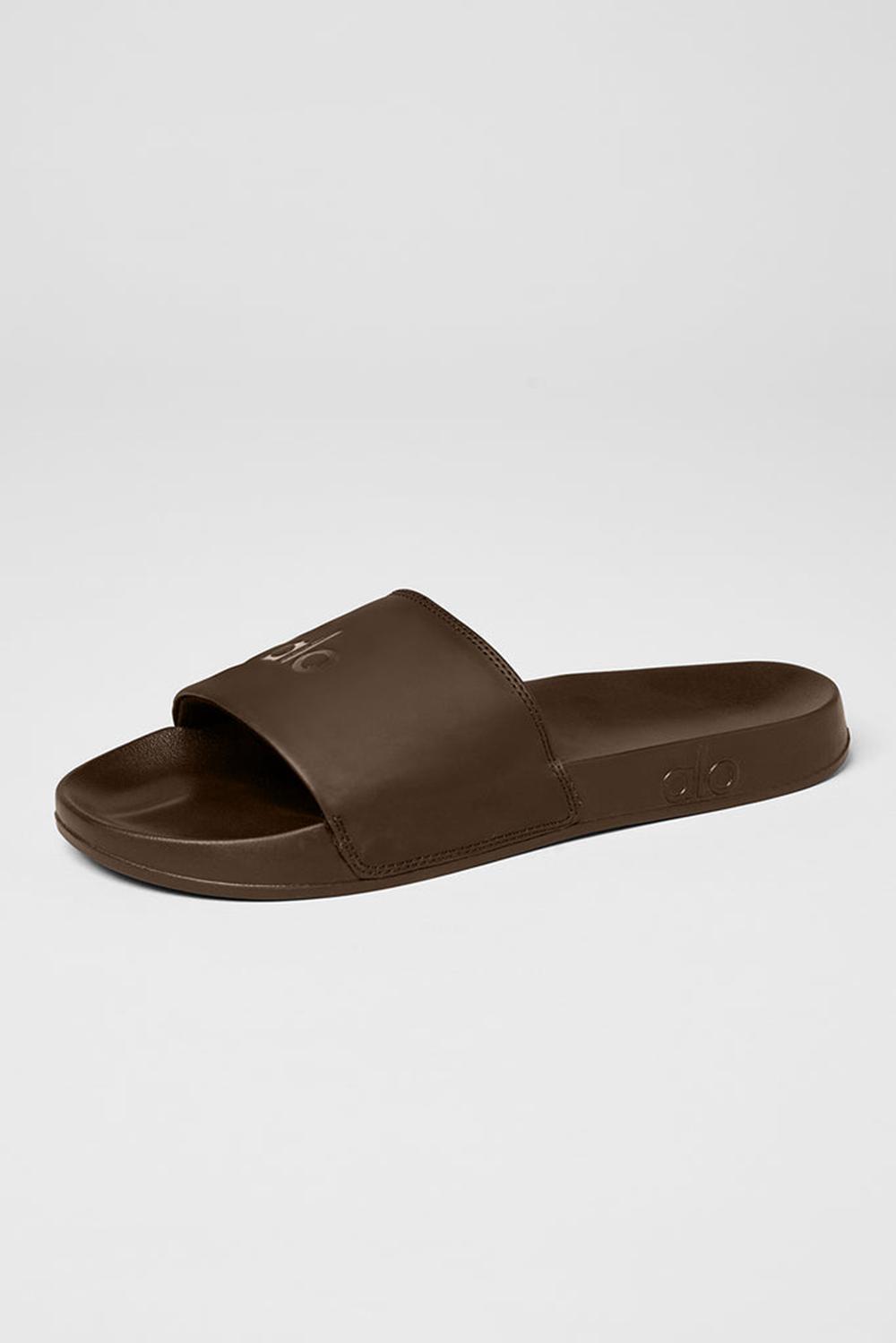 Slide Alo Yoga Unisex It Slide Mujer Espresso | España  IWXP-57193