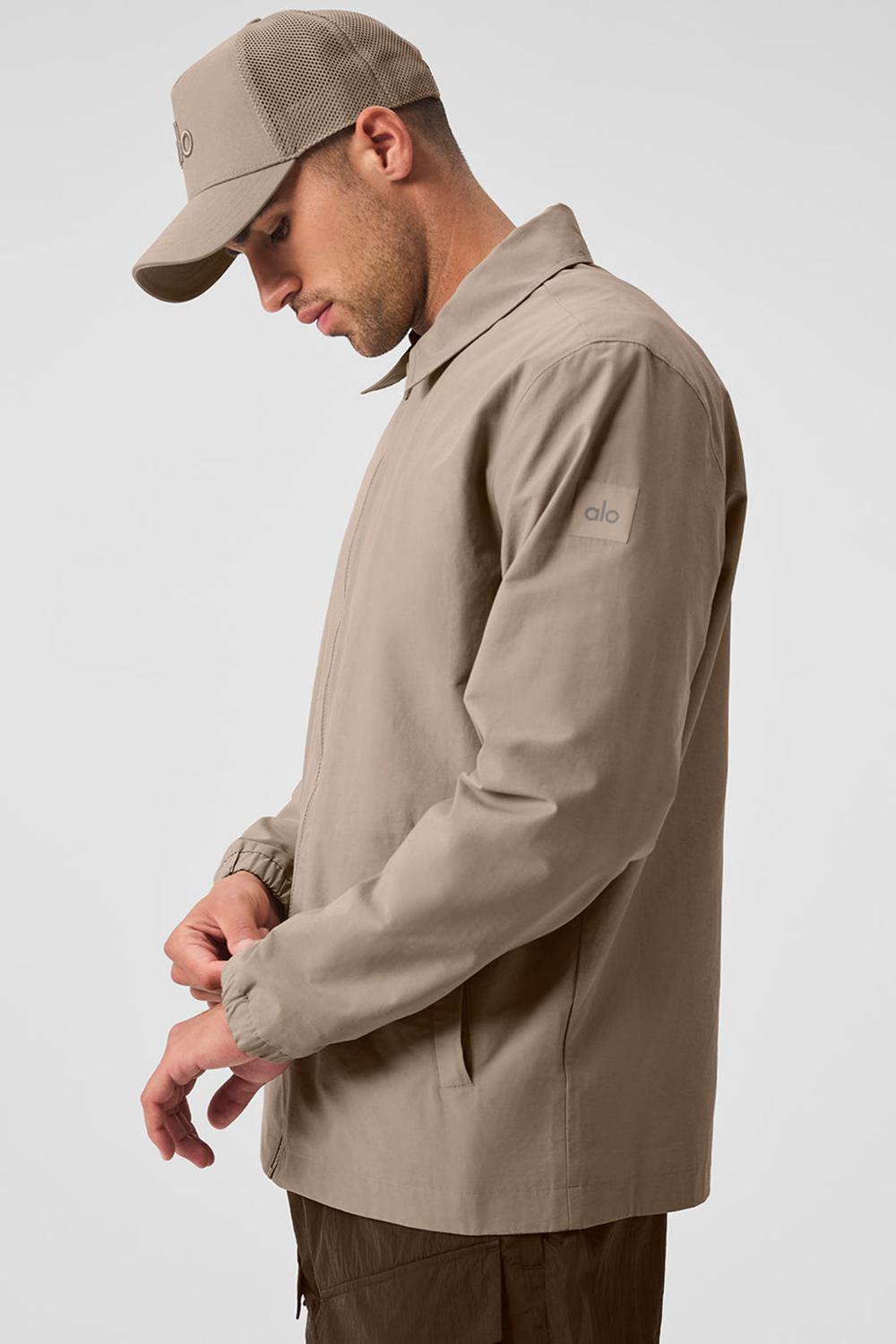 Sobrecamisa Alo Yoga Torrent Hombre Gravel | España  LHZC-52973