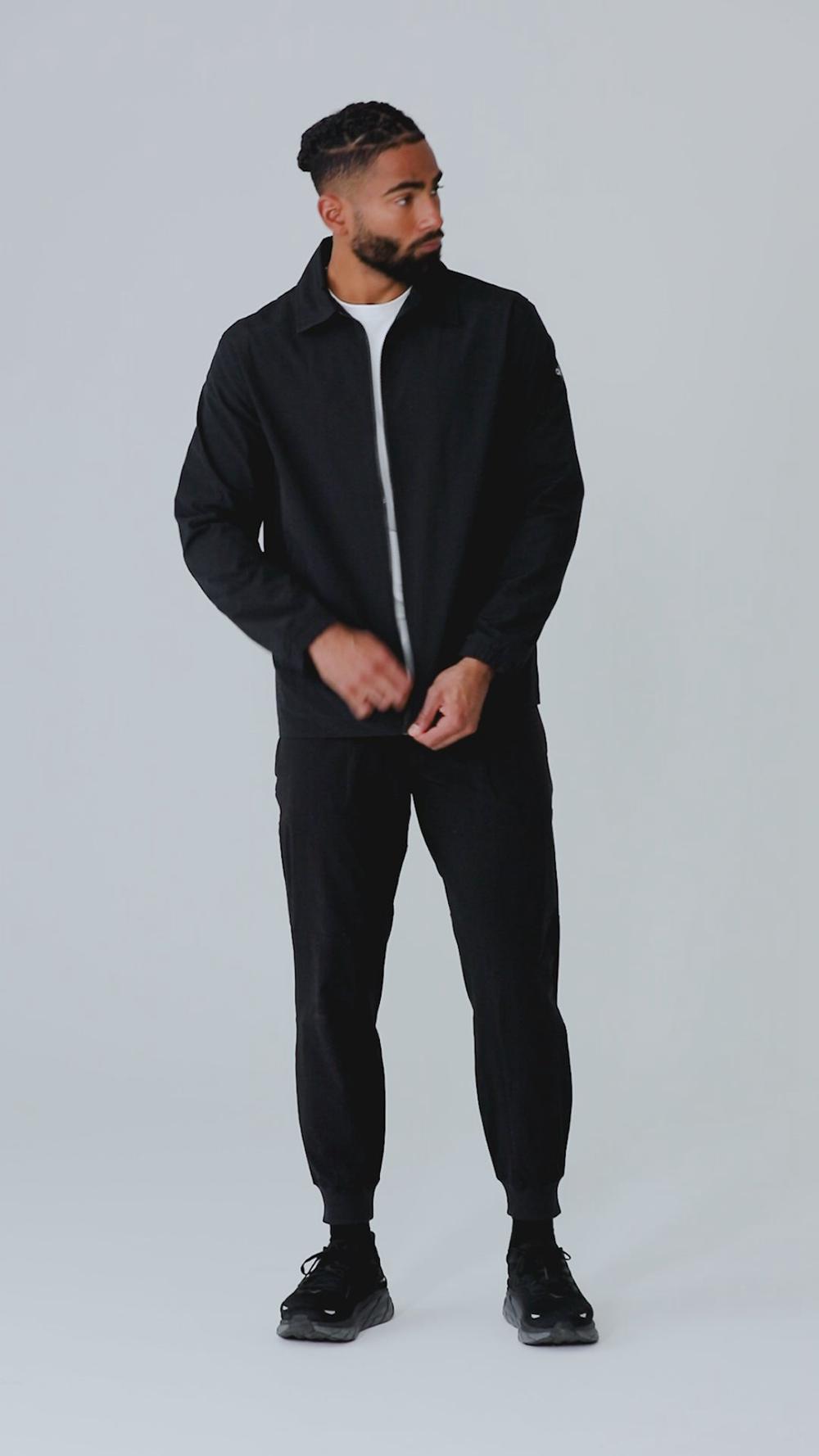 Sobrecamisa Alo Yoga Torrent Hombre Negras | España  PWUH-62379