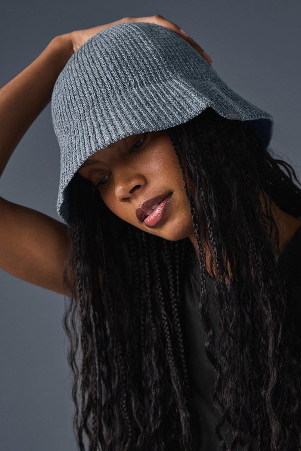 Sombreros Alo Yoga Denim Knit Cloche Hombre Gris | España  AJBM-76012
