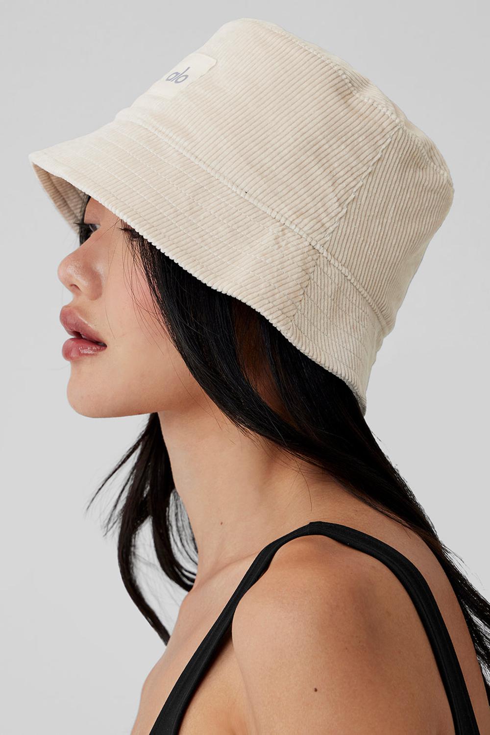 Sombreros De Pescador Alo Yoga Corduroy Neighborhood Mujer Bone | España  YVFH-01354