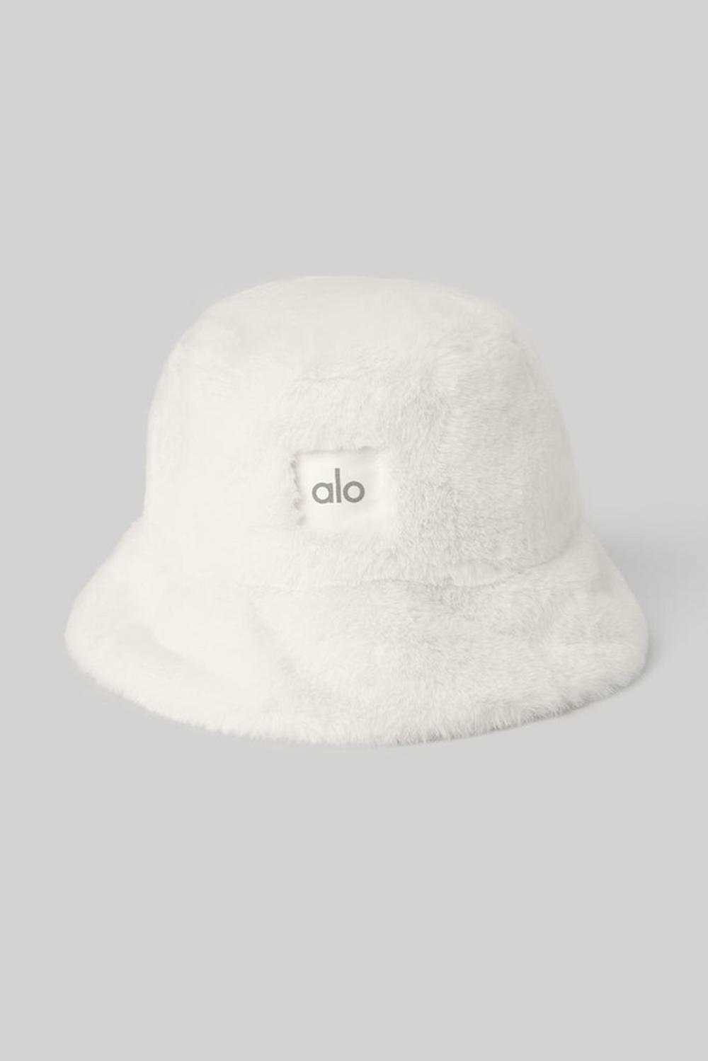 Sombreros De Pescador Alo Yoga Faux Fur Mujer Ivory | España  EVOC-85713