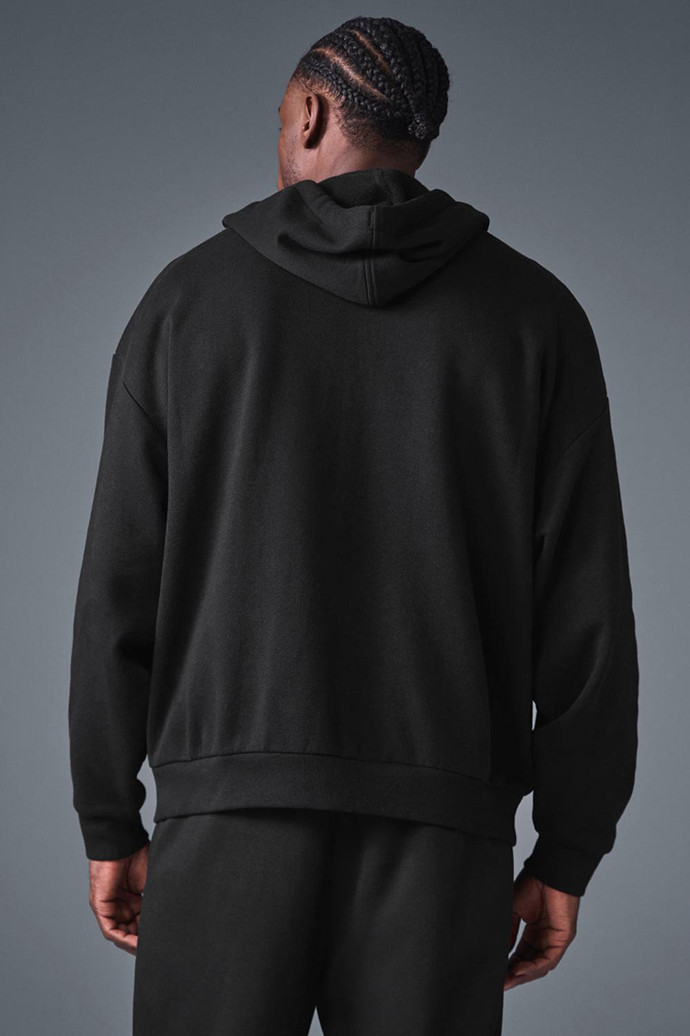 Sudadera con Capucha Alo Yoga Accolade Full Zip Hombre Negras | España  BQRH-45960