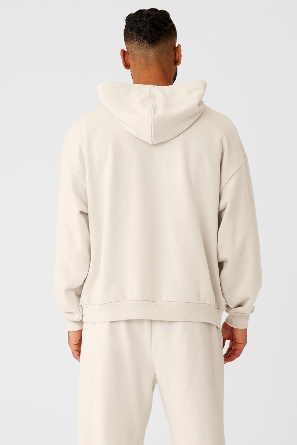 Sudadera con Capucha Alo Yoga Accolade Hombre Bone | España  RFGM-39406