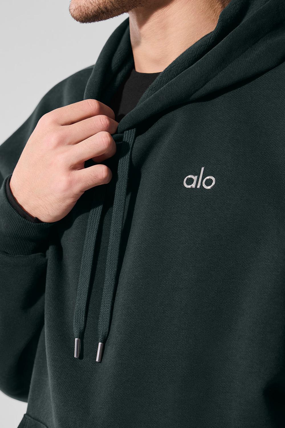 Sudadera con Capucha Alo Yoga Accolade Hombre Verde | España  KNLP-17258