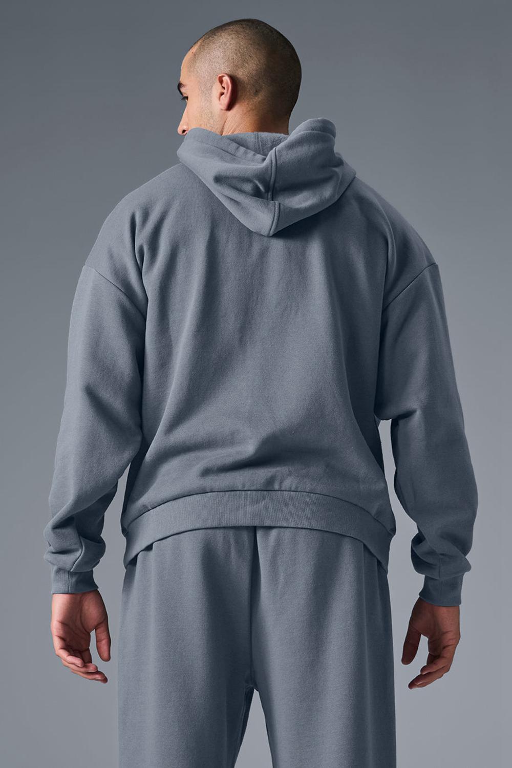 Sudadera con Capucha Alo Yoga Accolade Hombre Gris | España  IAML-72095