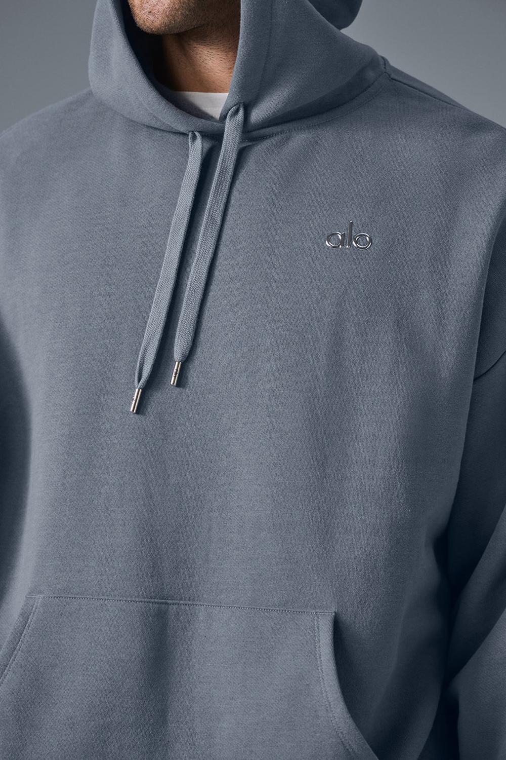 Sudadera con Capucha Alo Yoga Accolade Hombre Gris | España  IAML-72095