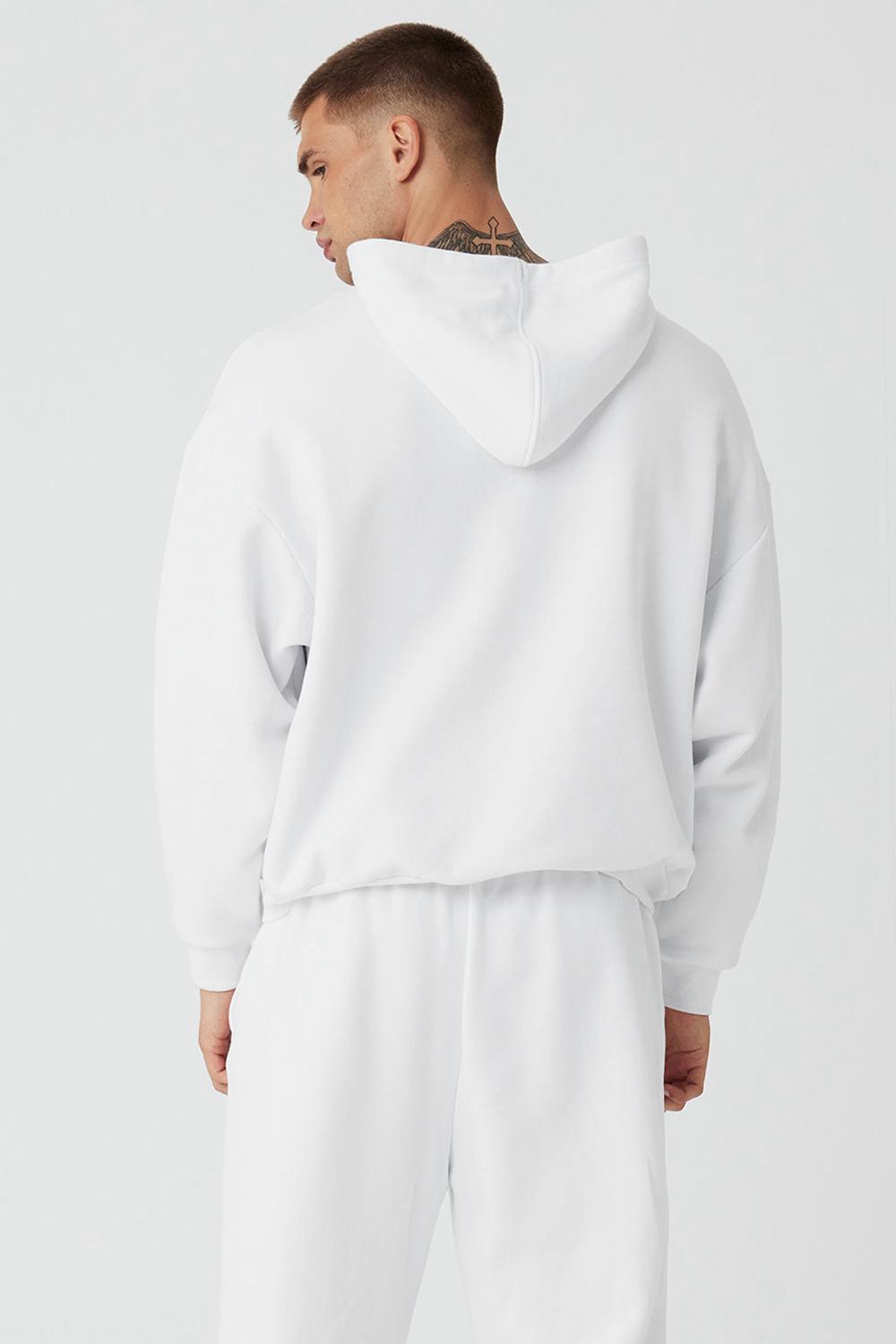 Sudadera con Capucha Alo Yoga Accolade Hombre Blancas | España  PWMV-09831